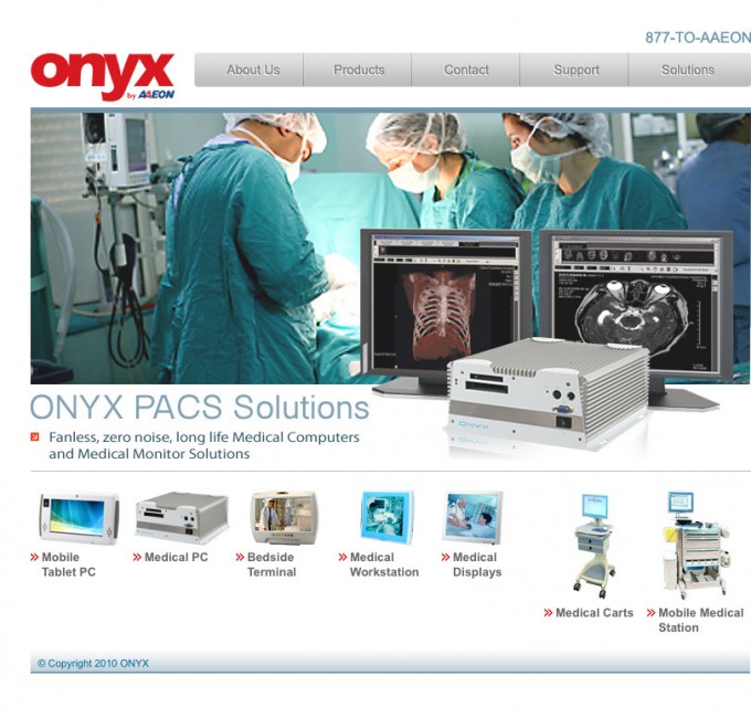 Onyx Medical Website